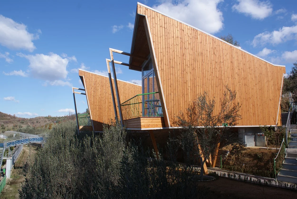 Arkitektura e sht&euml;pizave prej druri